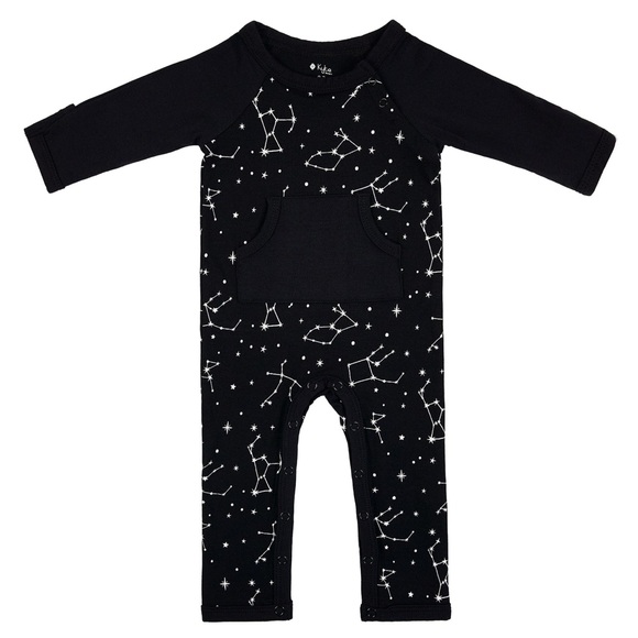 Kyte NWT Bamboo Pajamas Sleeper Longall in Midnight Constellation Black - Picture 2 of 8